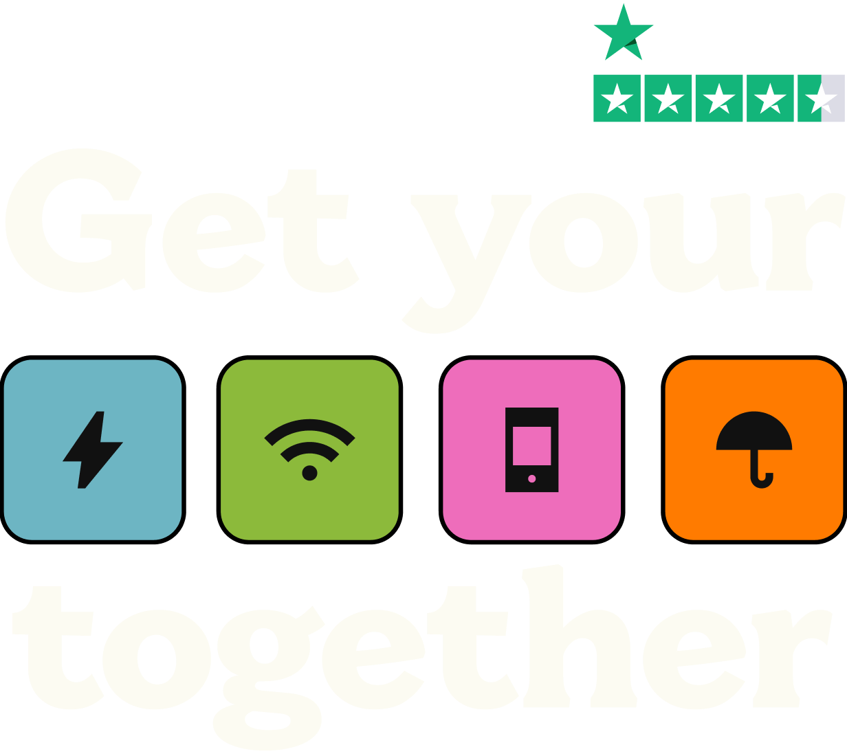 Rated excellent on Trustpilot. Get your energy, broadband, mobile and insurance together with Utility Warehouse.